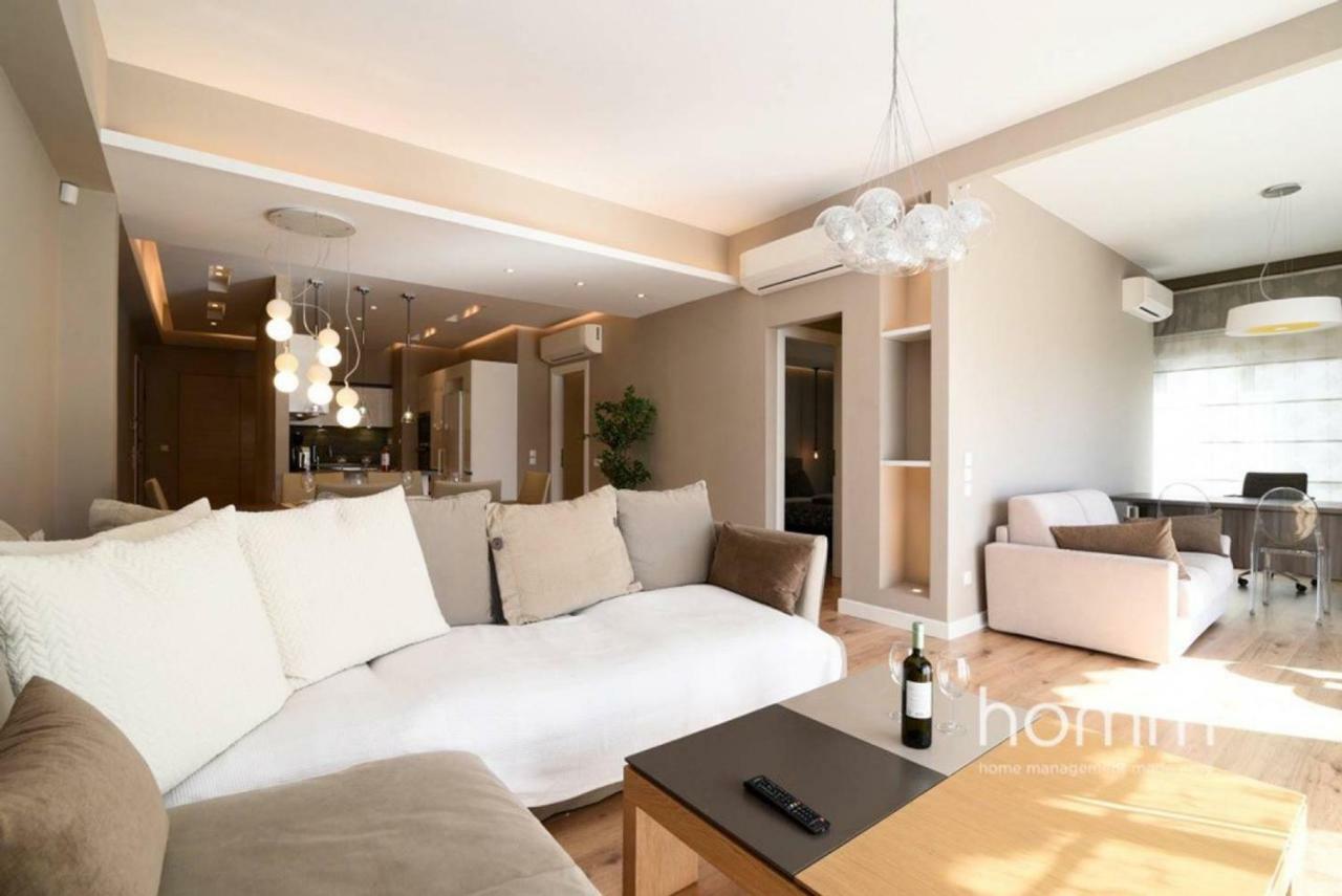 142M² Bright Alimos Apartment With Marina View Extérieur photo